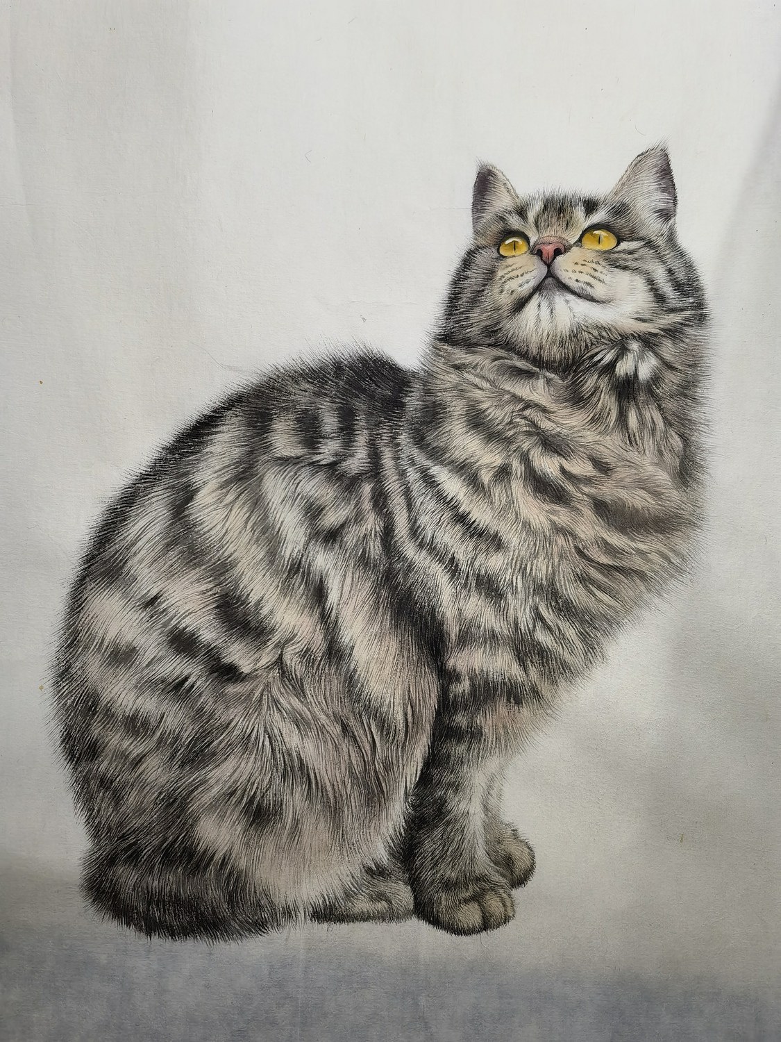 Original gongbi cat portrait
